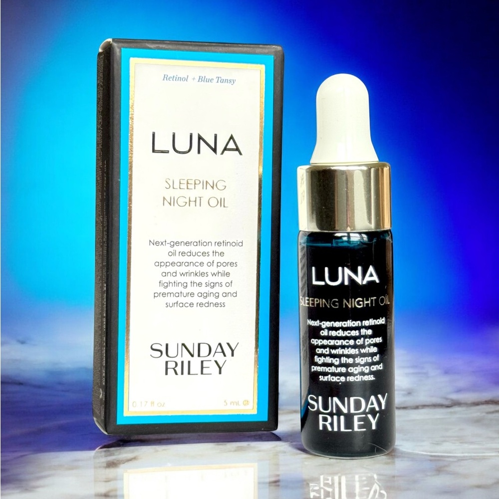 Sunday Riley Luna Retinol Sleeping Night Oil Travel Mini Size 0.17oz 5ml - Picture 4 of 4